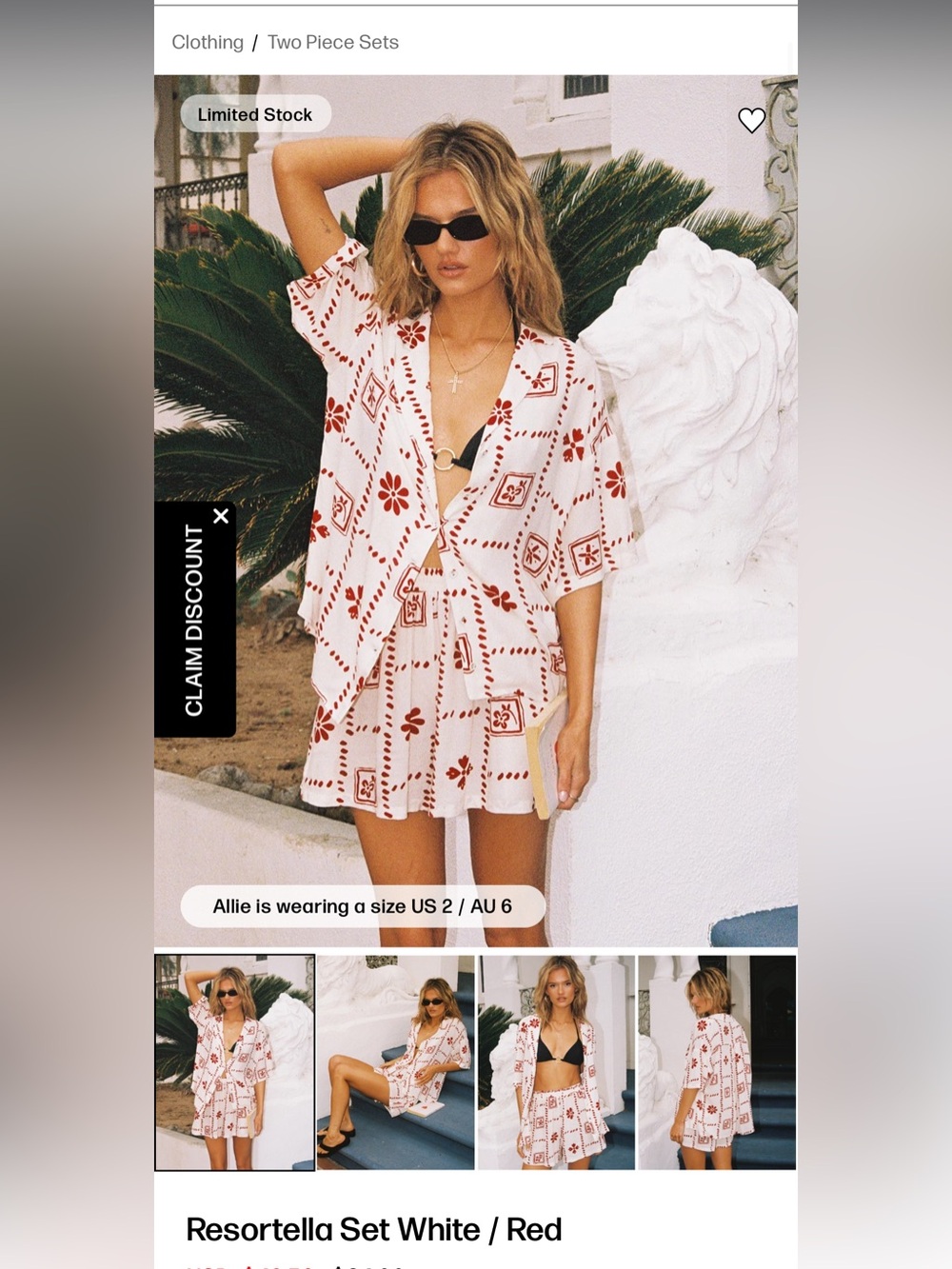 Princess Polly Resortella matching set
